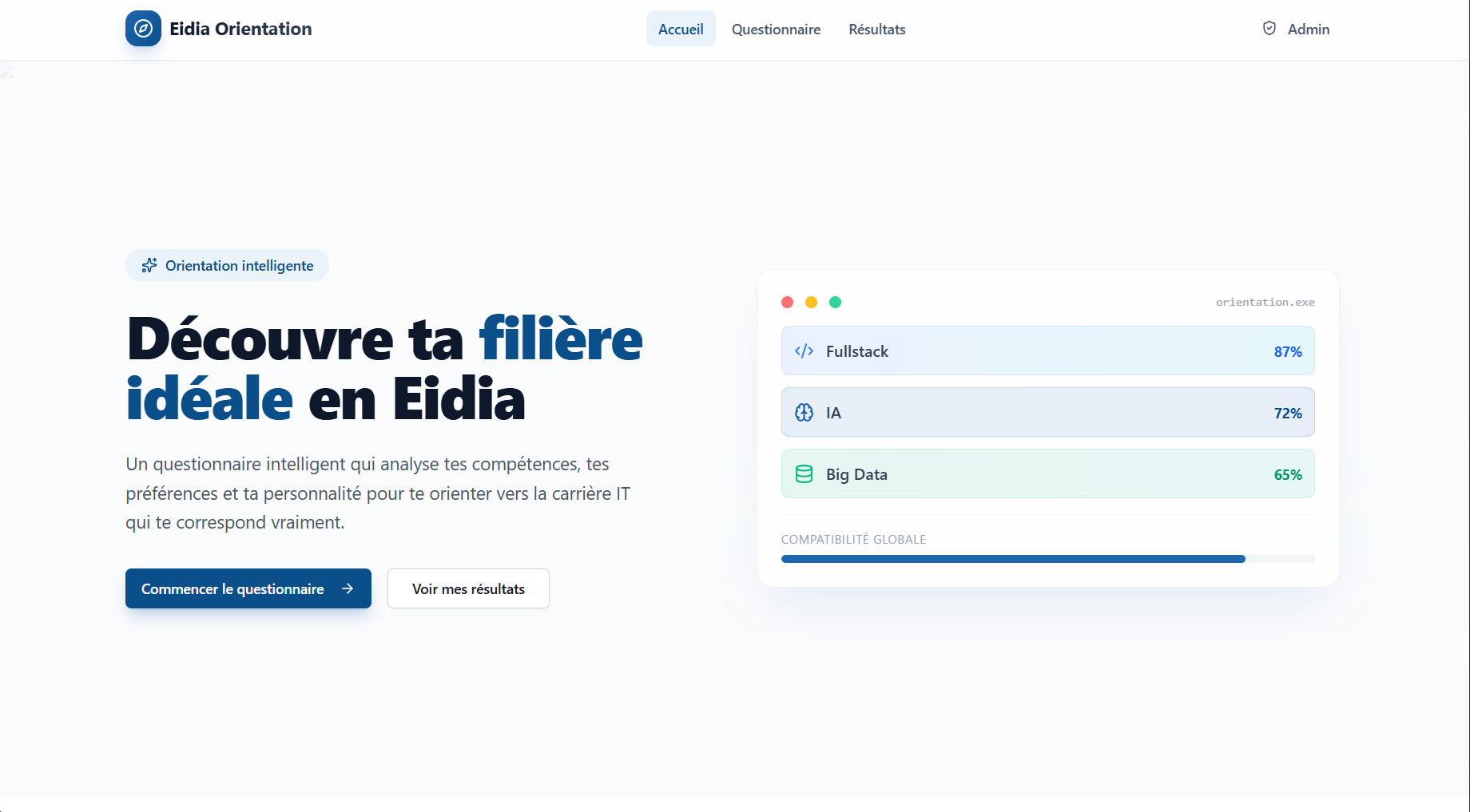 EIDIA orientation platform preview